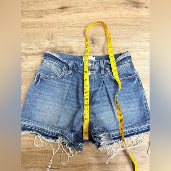 FRAME Mosaic Flare Shorts Size 27 - Picture 7 of 11